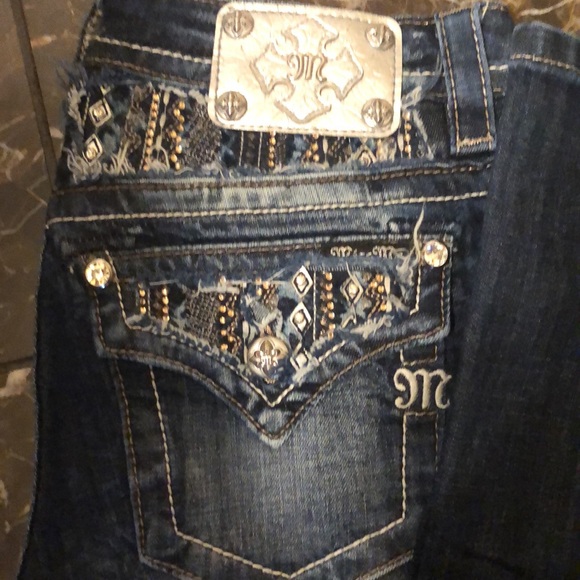 MISS ME JEANS…Excellent condition🌸 Gold, Silver & Black bling! - Picture 3 of 10